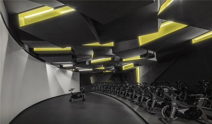 創意健身房動感單車區裝修設計圖 創意健身房動感單車區裝修設計圖