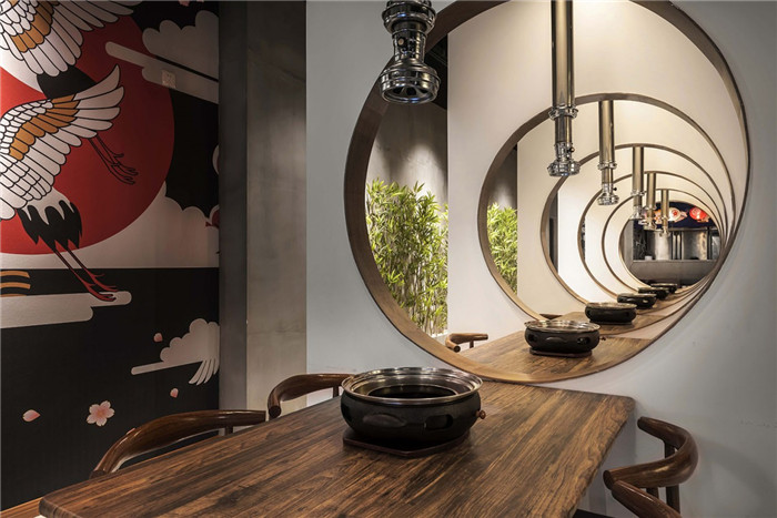 日式烤肉店裝修    故里烤肉燒烤餐廳室內裝修設計實景圖