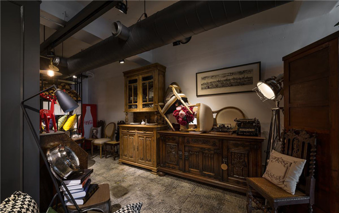 復古工業風軟裝家具公司辦公兼展廳裝修設計方案 復古工業風軟裝家具公司辦公兼展廳裝修設計方案