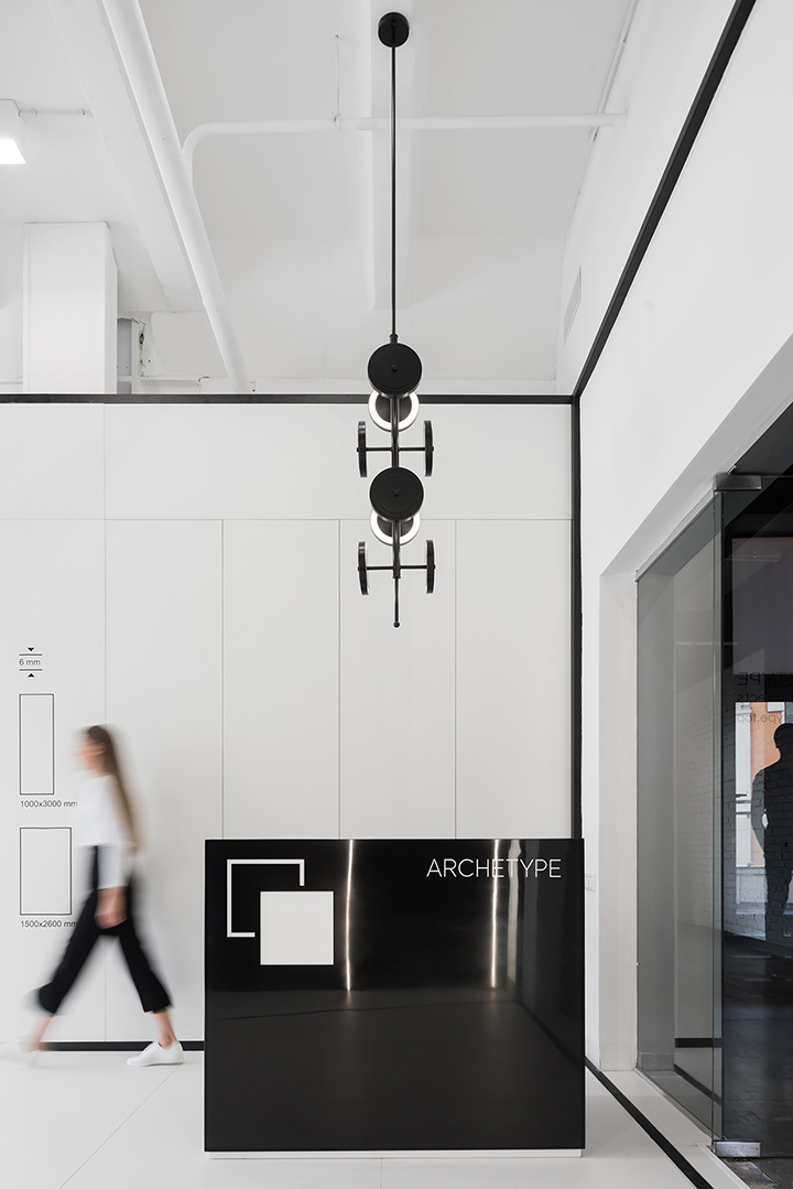 黑白極簡風ARCHETYPE石材展廳兼辦公前臺裝修設計方案 黑白極簡風ARCHETYPE石材展廳兼辦公前臺裝修設計方案
