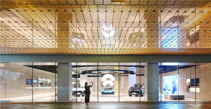 鄭州展廳裝修公司分享蔚來汽車用戶體驗中心裝修設計方案 鄭州展廳裝修公司分享蔚來汽車用戶體驗中心裝修設計方案