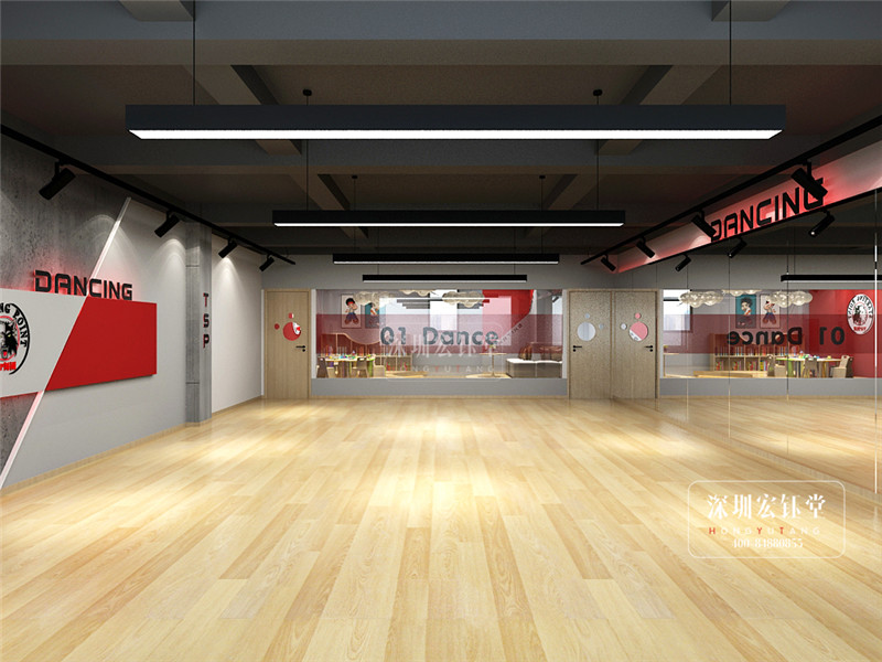 鄭州TSP舞蹈藝術培訓中心教室裝修效果圖 鄭州TSP舞蹈藝術培訓中心教室裝修效果圖