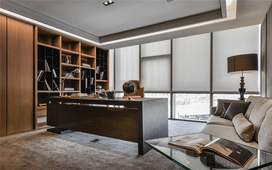 實(shí)業(yè)集團(tuán)總部董事長(zhǎng)辦公室裝修設(shè)計(jì)實(shí)景圖 實(shí)業(yè)集團(tuán)總部董事長(zhǎng)辦公室裝修設(shè)計(jì)實(shí)景圖
