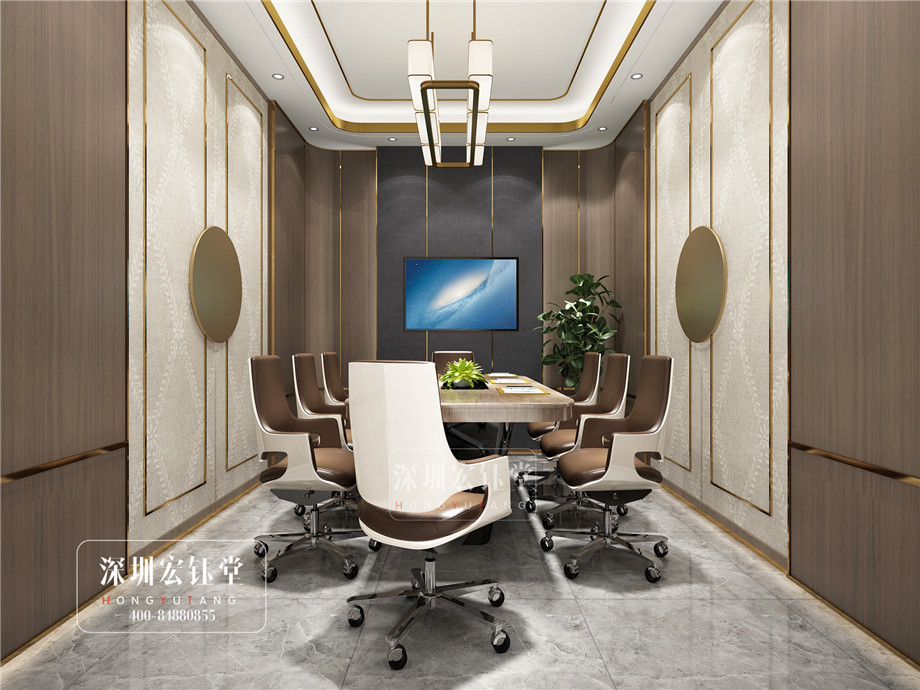 鄭州華融金融中心中式辦公室會議室裝修設計效果圖 鄭州華融金融中心中式辦公室會議室裝修設計效果圖