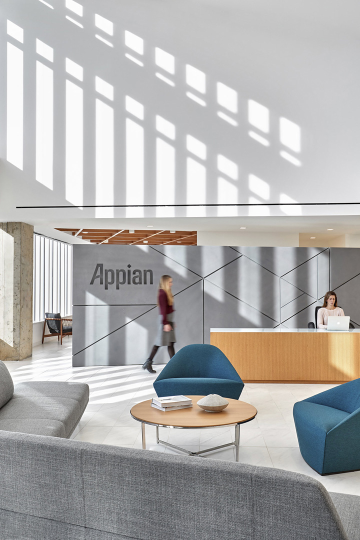 時尚大氣的軟件公司Appian總部辦公樓裝修設(shè)計(jì)方案